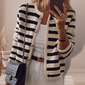 Allegra | Gilet tricoté à rayures tendance