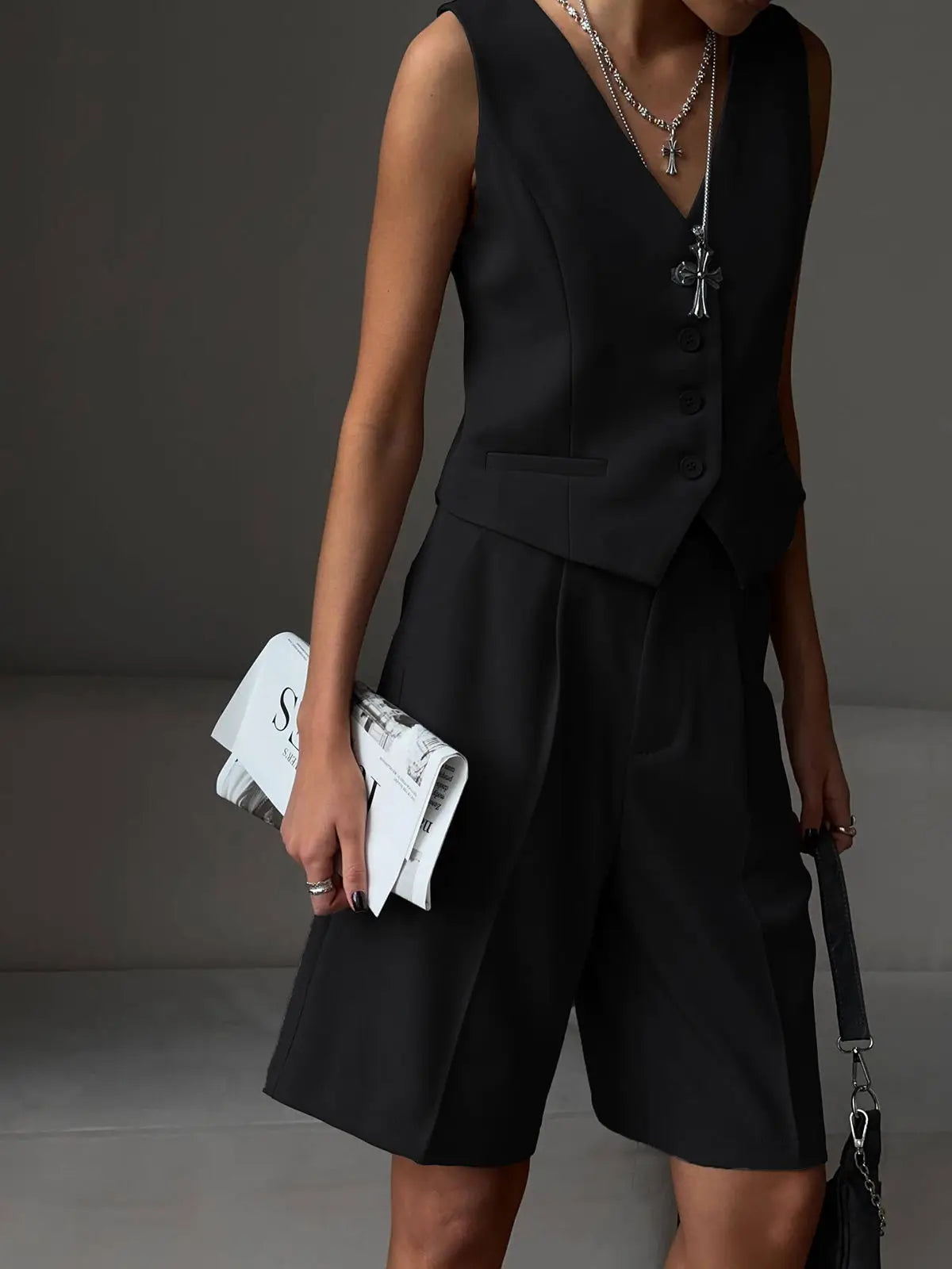 Ensemble Débardeur Et Short 2 Pièces Avec Coupe Coordonnée Pour Femme | Idéal Pour La Saison Estivale