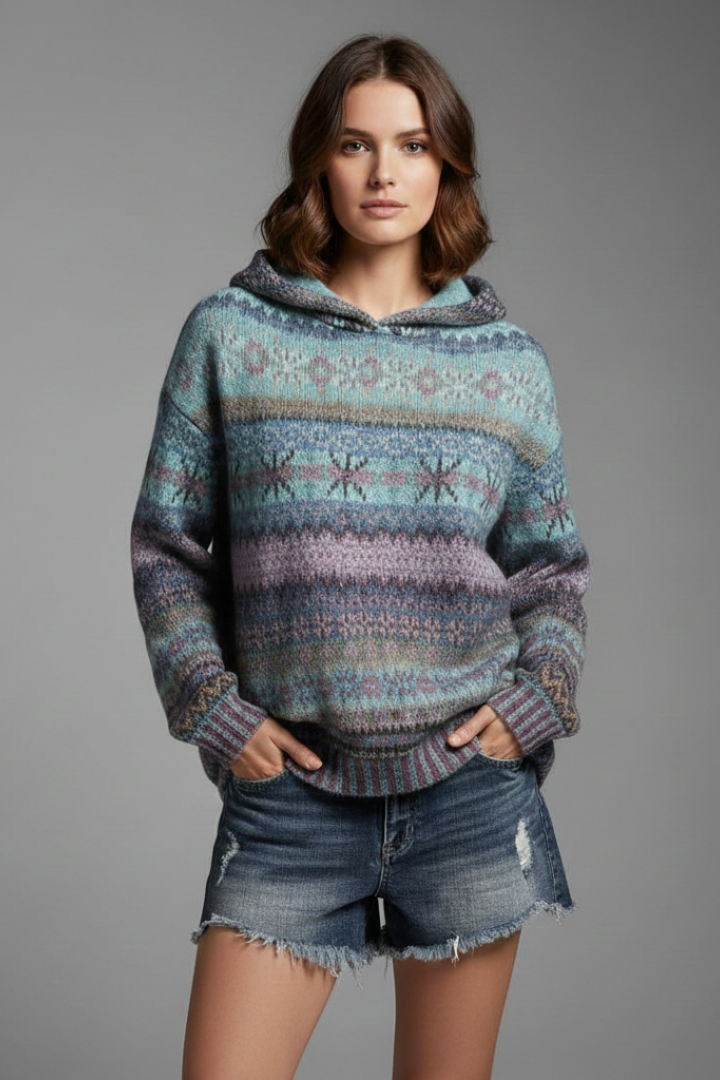 Dakota | Sweat à Capuche Femme avec Capuche et Poignets Côtelés