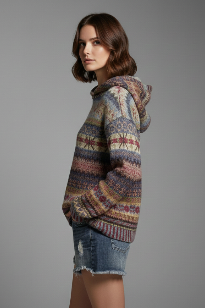 Dakota | Sweat à Capuche Femme avec Capuche et Poignets Côtelés