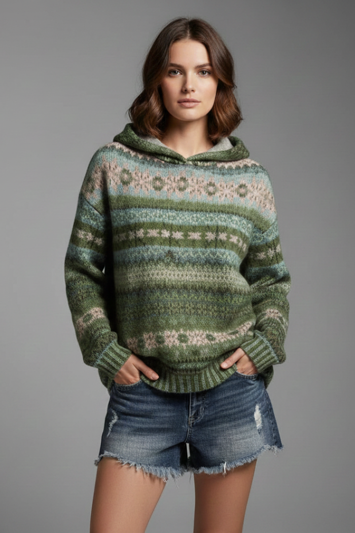 Dakota | Sweat à Capuche Femme avec Capuche et Poignets Côtelés