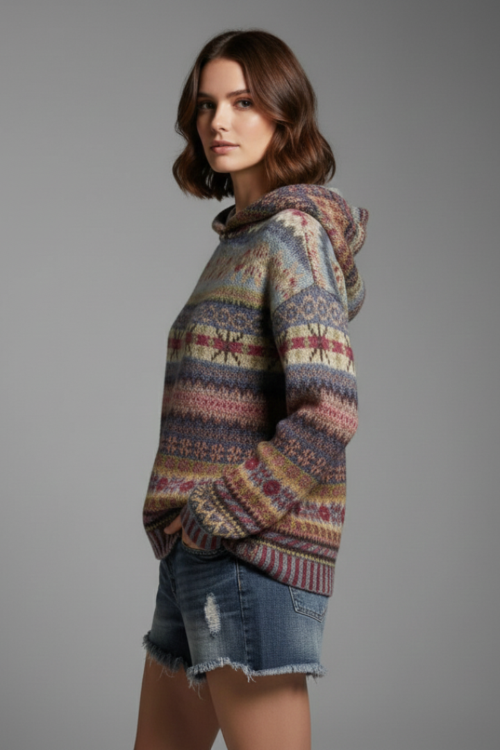Dakota | Sweat à Capuche Femme avec Capuche et Poignets Côtelés