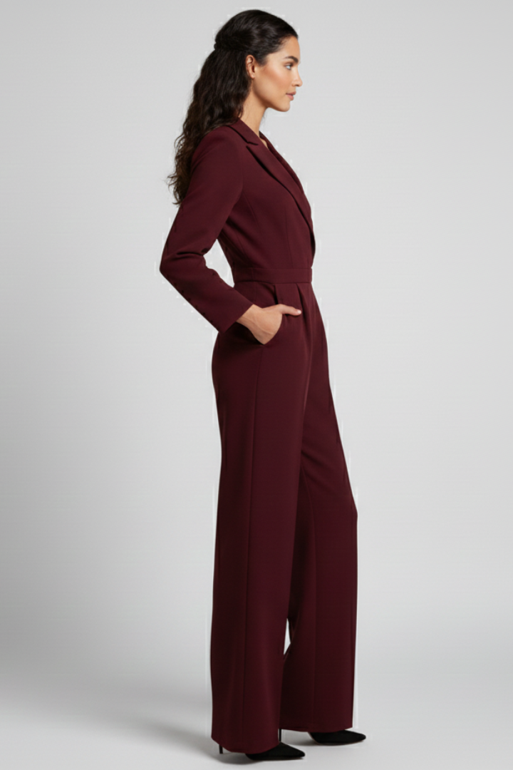 Charlotte | Combinaison Sur Mesure Avec Décolleté Croisé Et Jambes Amples Pour Femme
