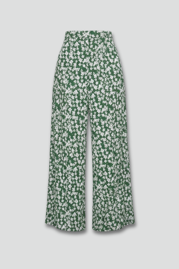 Bella | Pantalons Palazzo Décontractés Avec Imprimé Floral Et Jambes Amples Pour Femme