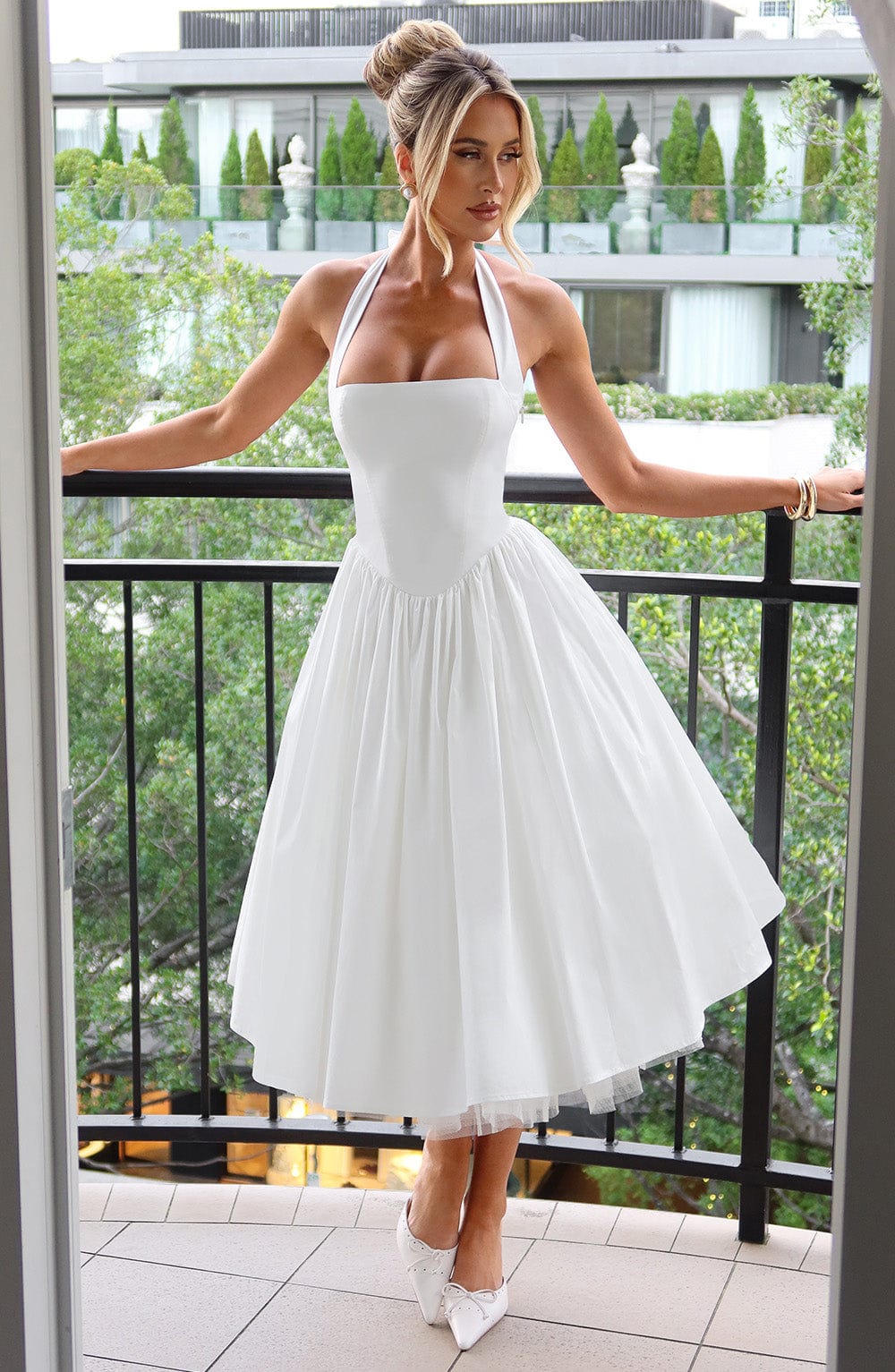 Robe Midi de Mariée Élégante Esplendor