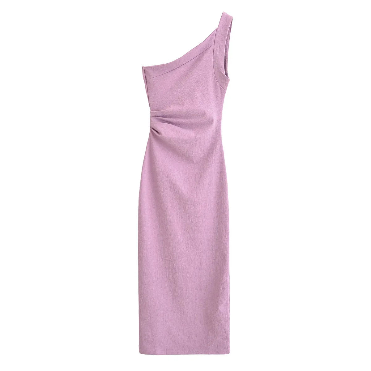 Robe Midi Asymétrique à Une Épaule