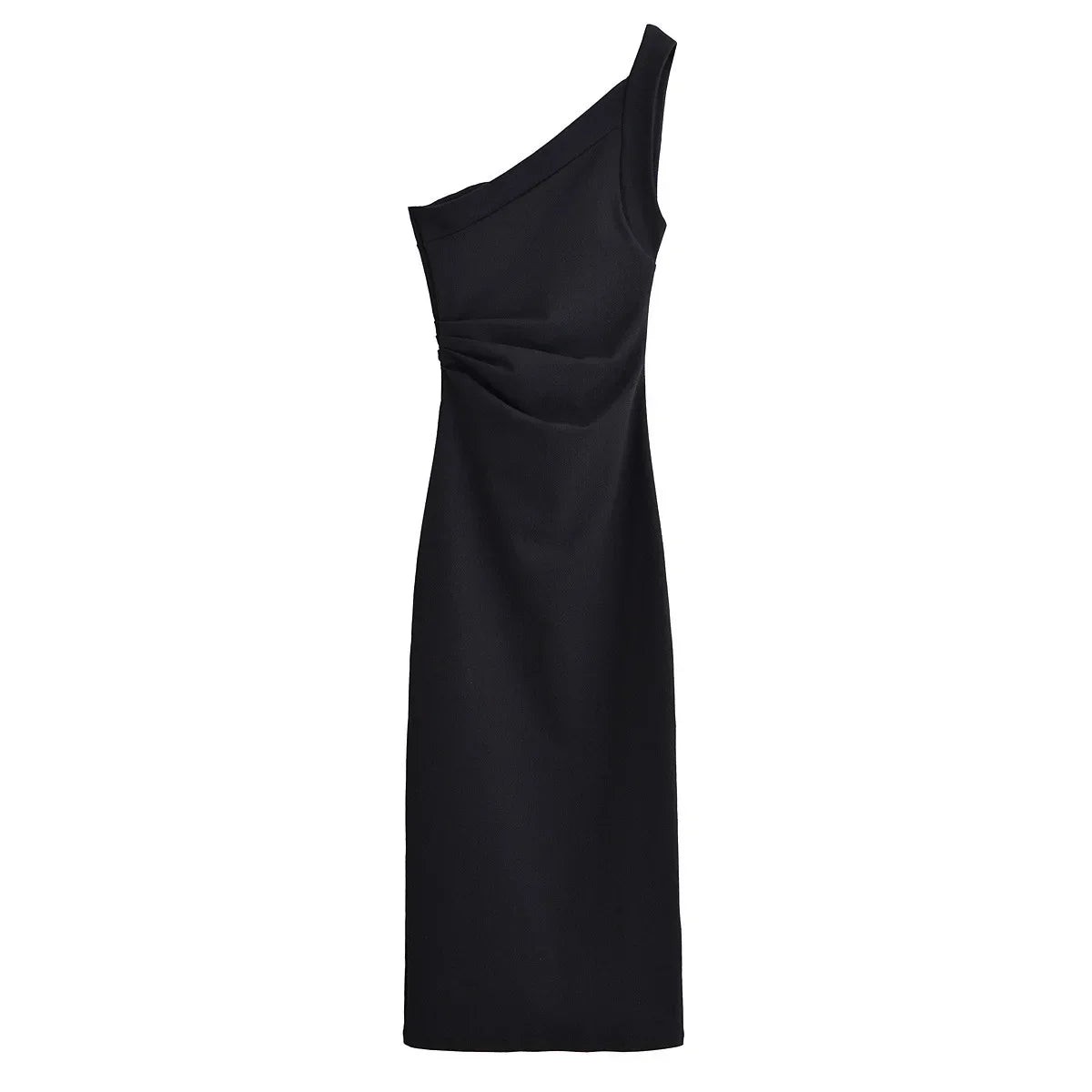 Robe Midi Asymétrique à Une Épaule