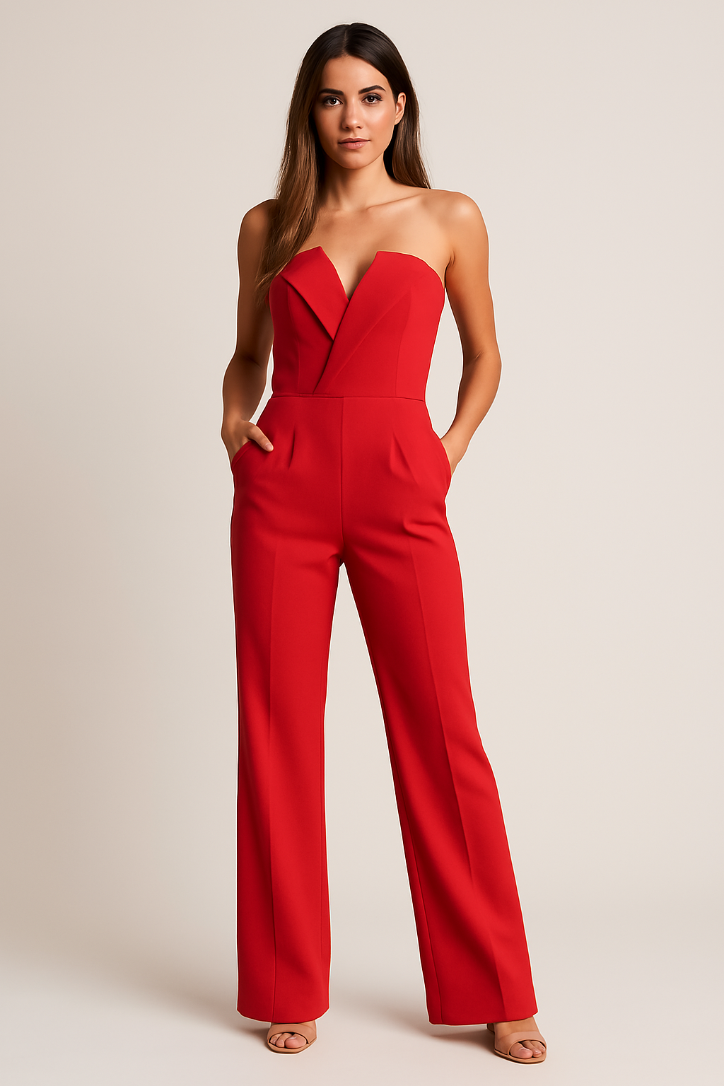 Combinaison Large Femme | Sans Manches en Coeur