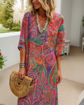 Arveny™ - Robe Fleurie Décontractée