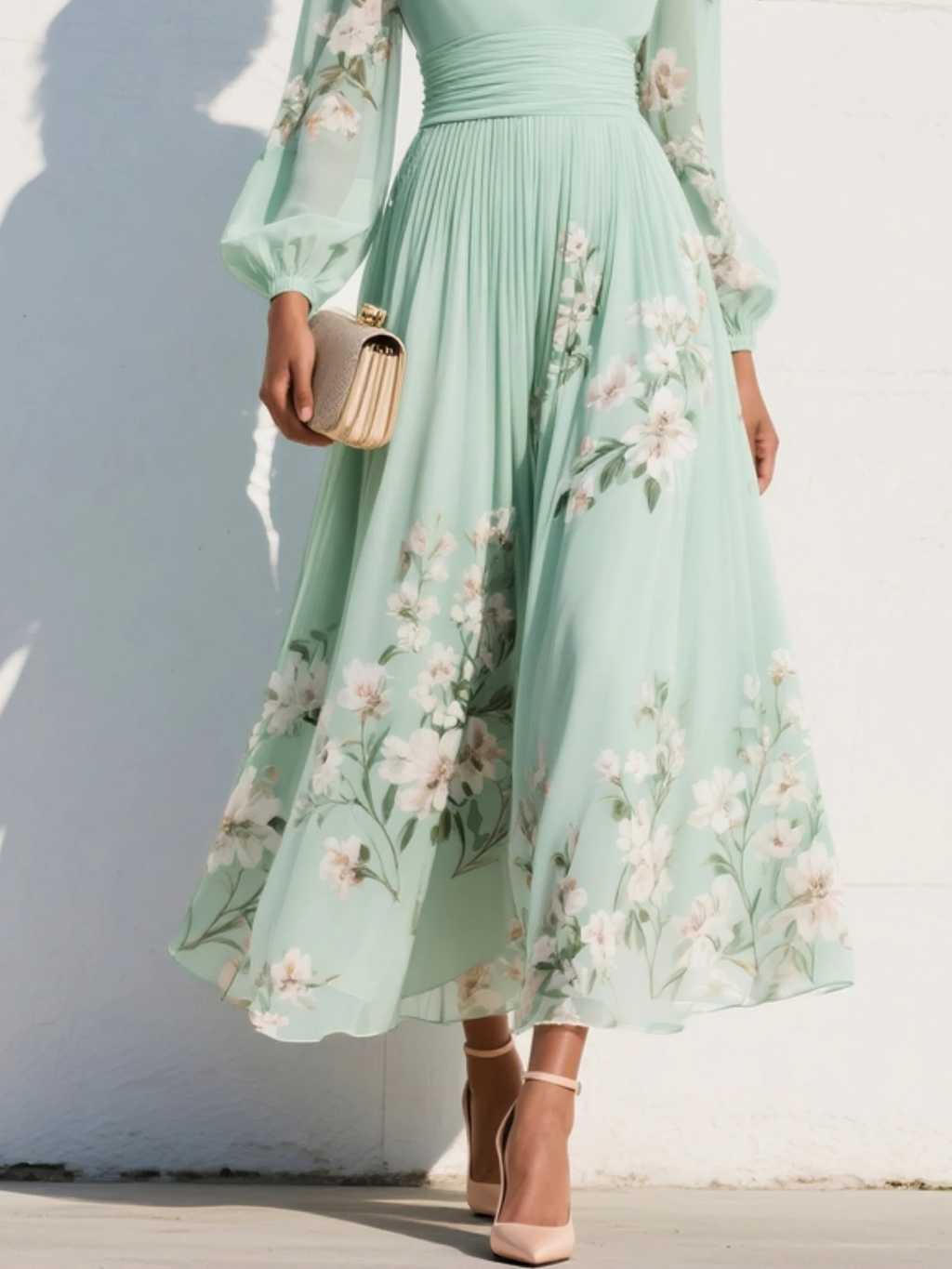 Odelia™ Robe Midi Fleurie