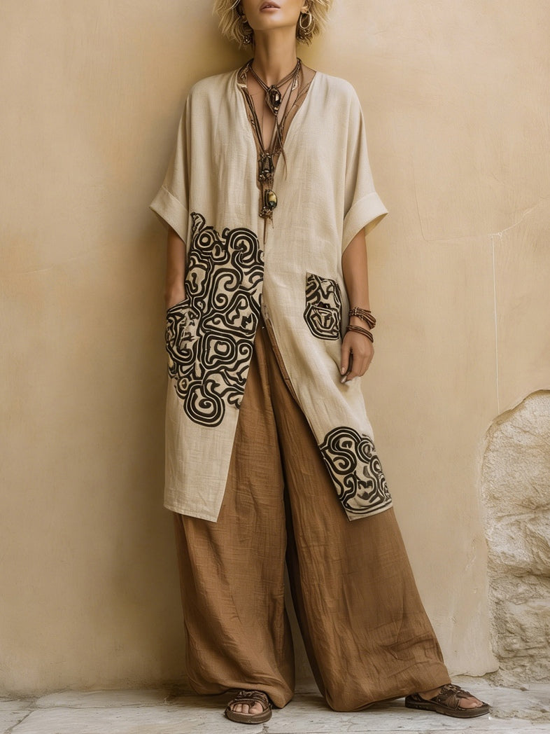 Zara | Ensemble de trois pièces à motif tribal