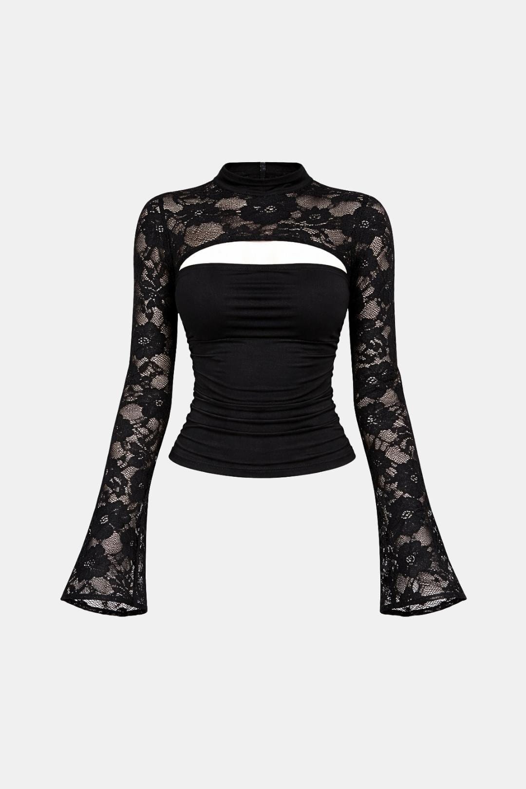 Top Avec Détail Découpé Et Manches Évasées Pour Femme | Idéal Pour Occasions Spéciales
