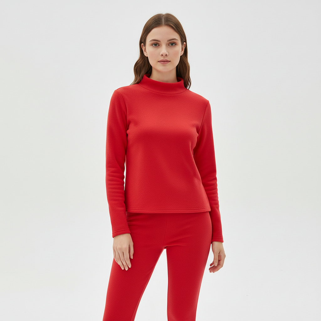 Ensemble d'Entraînement Femme avec Col Polo et Pantalons Droits