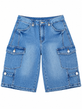 Movelia | Jean décontracté mi-genou avec taille confortable