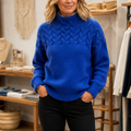 Elina | Pull en tricot à motif torsadé élégant et chaud