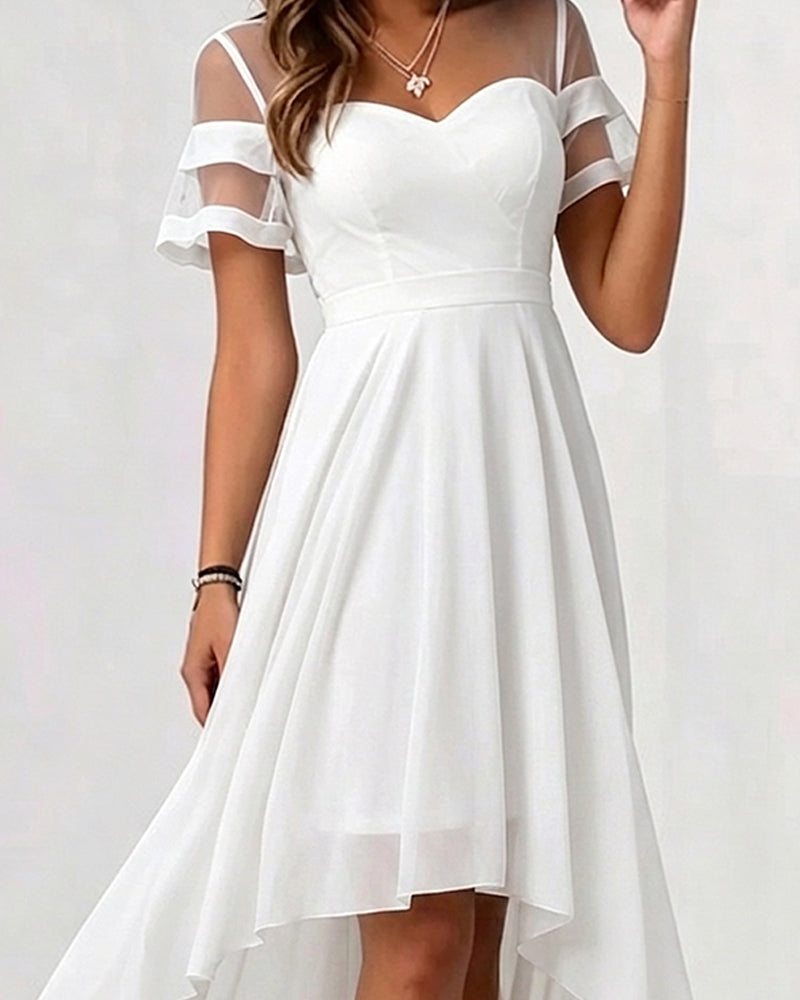 Calissa | Robe de soirée féminine avec ourlet asymétrique