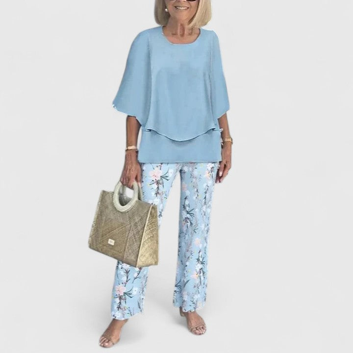 Ensemble Femme | Pantalon Large à Fleurs