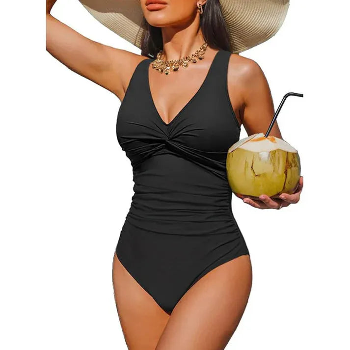 Naicel | Maillot de bain une pièce élégant avec taille froncée