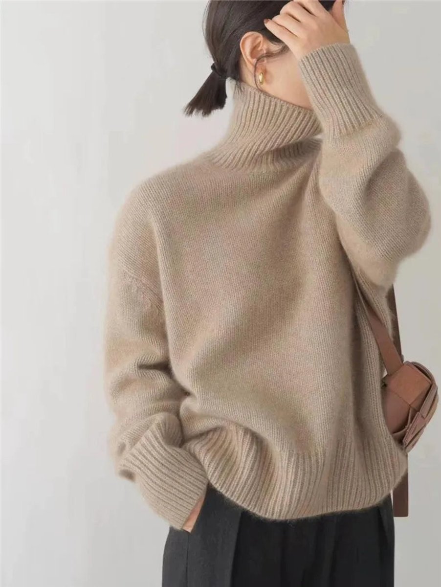 Hazel | Pull à col roulé oversized, confortable et élégant