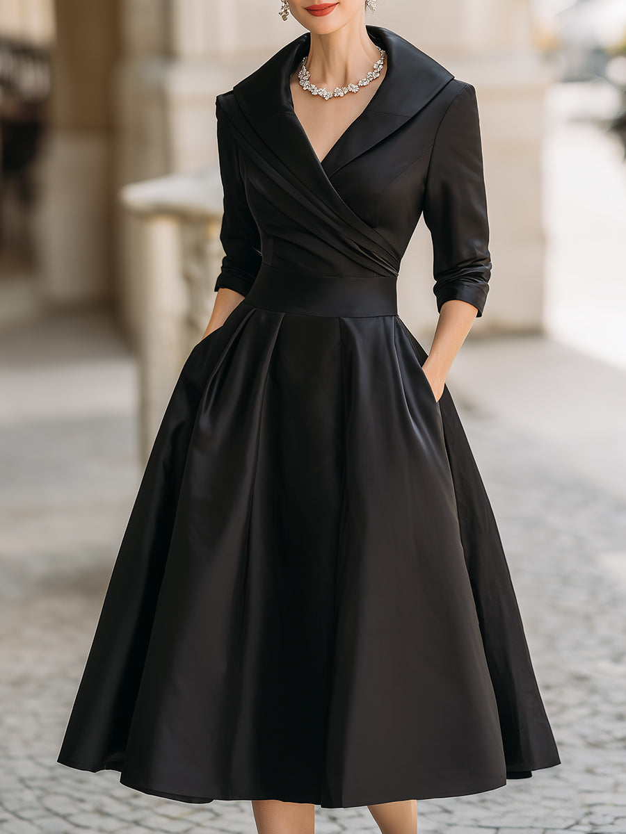 Robe Midi Cocktail Femme | A-Line