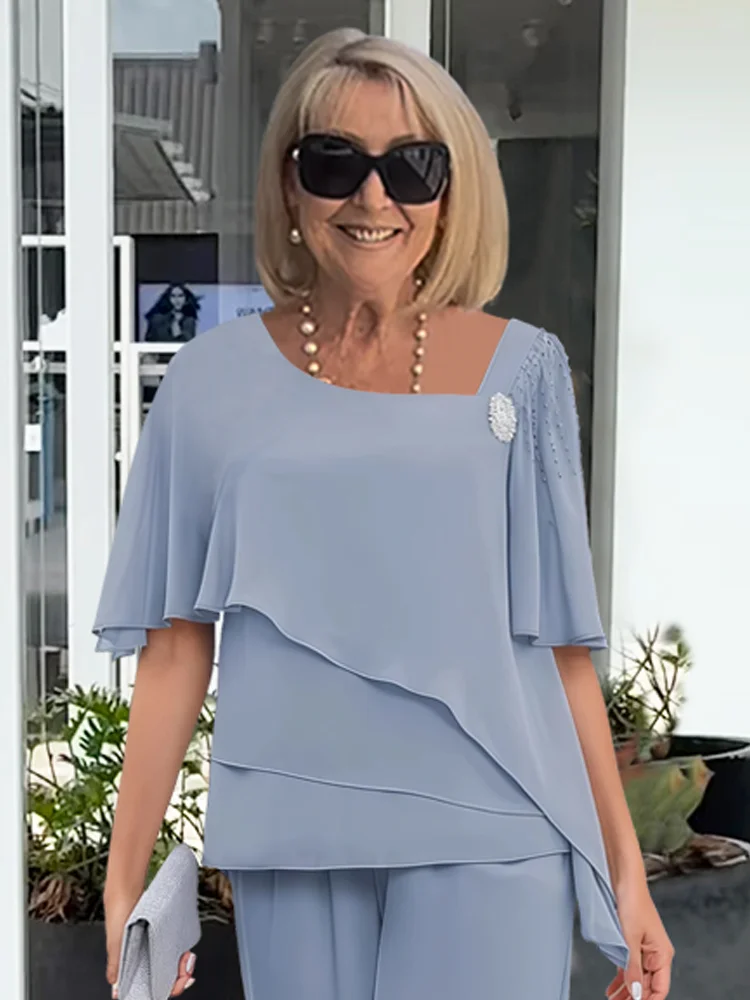 Ensemble Femme 2 Pièces | Robe de Mariage à Col Carré