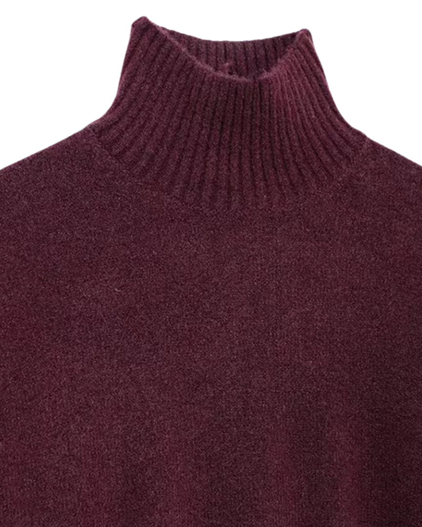 Lisa | Pull en Tricot à Col Roulé Confortable et Élégant
