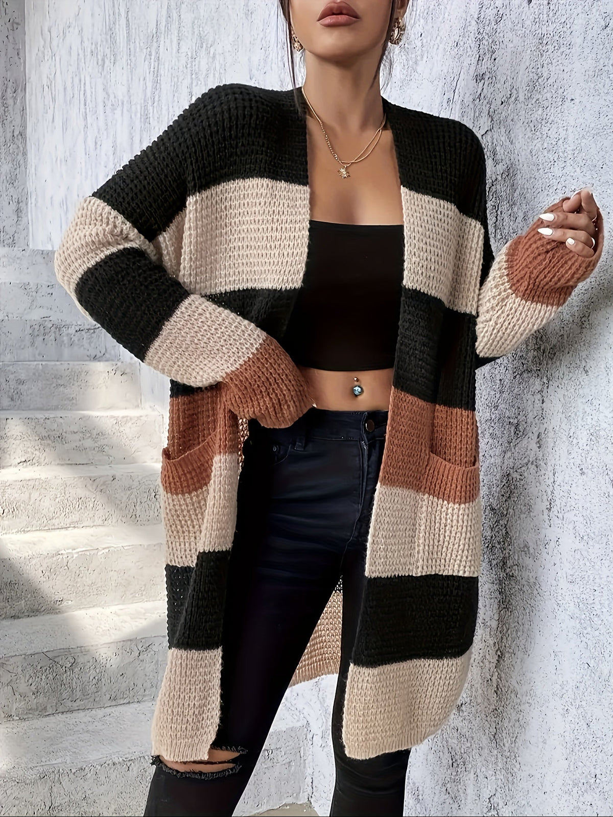 Bronwyn | Cardigan Longline Coloré