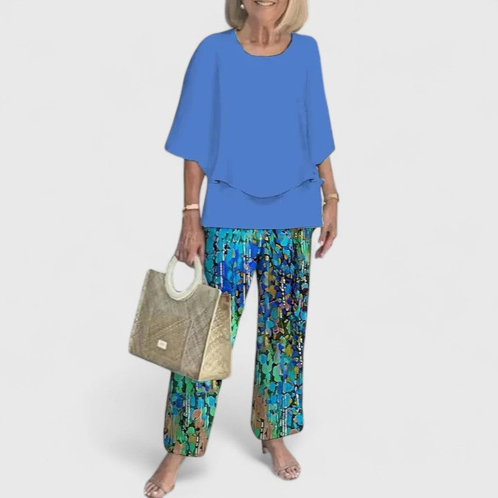 Ensemble Femme | Pantalon Large à Fleurs