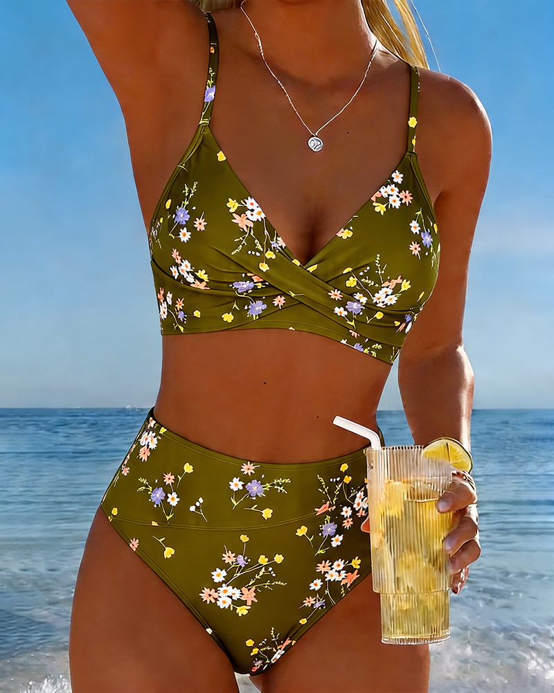 Giada | Maillot de bain floral pour femmes avec soutien-gorge sans fil