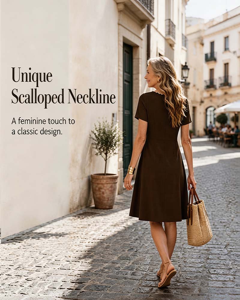 Robe Manche Courte Unie