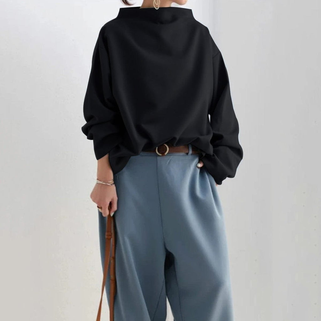 Elisa | Pull en maille doux et élégant pour femmes avec col montant