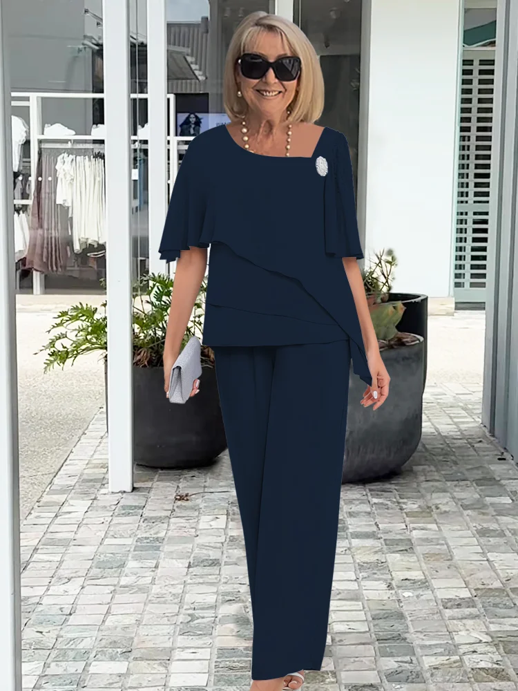 Ensemble Femme 2 Pièces | Robe de Mariage à Col Carré