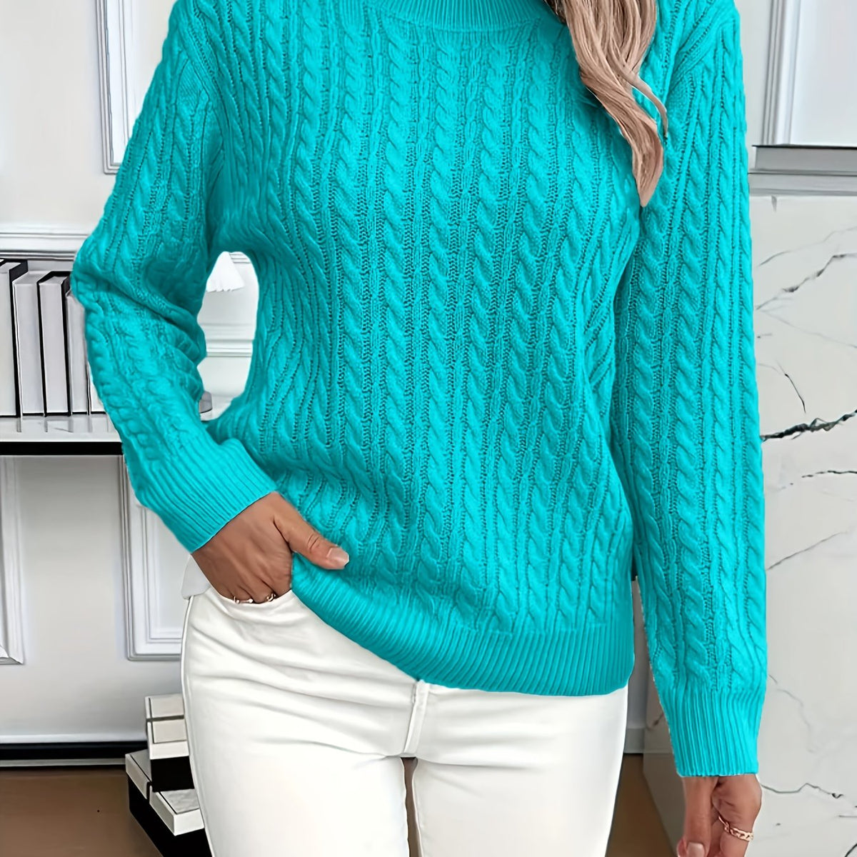 Lena | Pull en Tricot High-Low Moderne et Doux