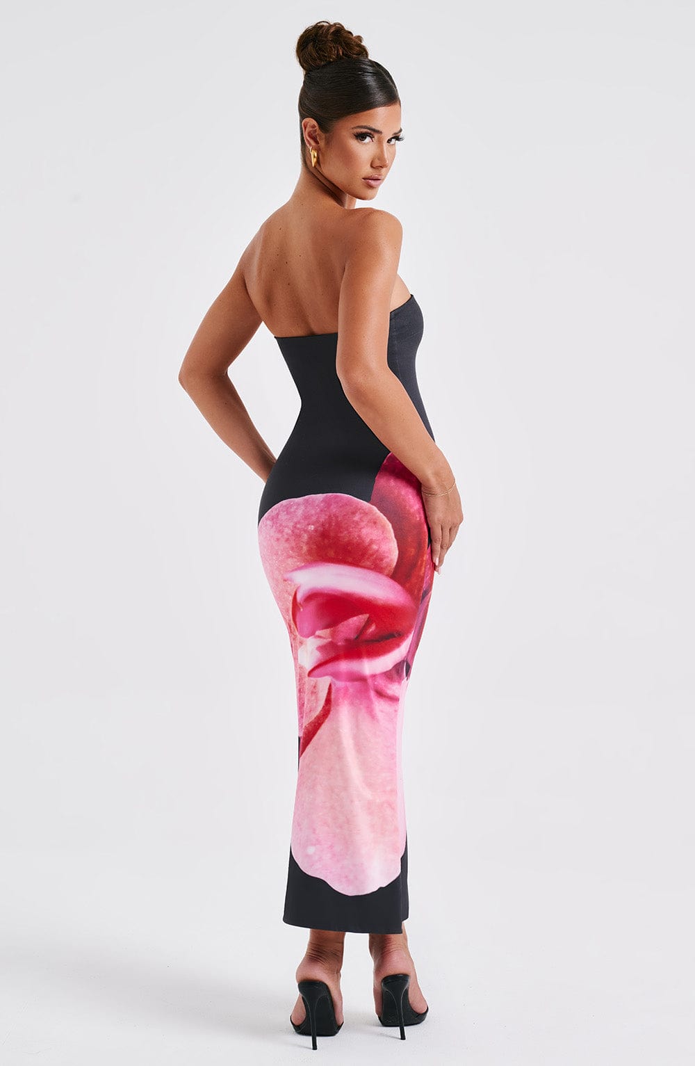 Robe Longue Bustier À Imprimé Floral Pour Femmes | Idéale Pour Soirées Et Événements