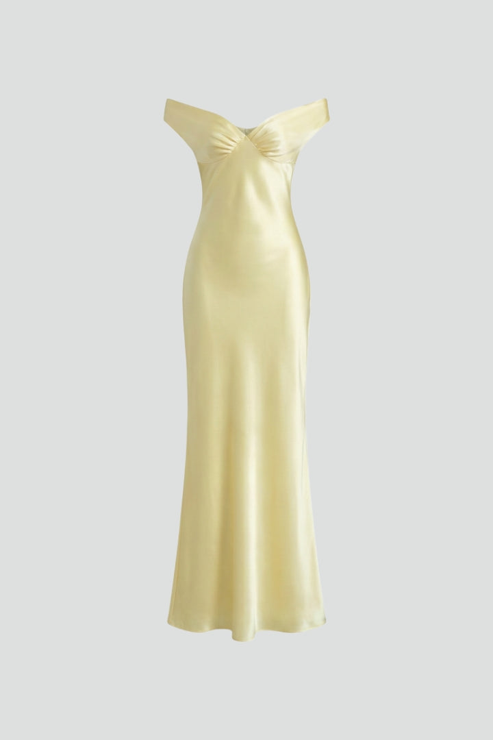 Anastacia | Robe Maxi Ajustée Décolletée