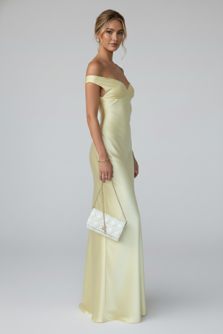 Anastacia | Robe Maxi Ajustée Décolletée