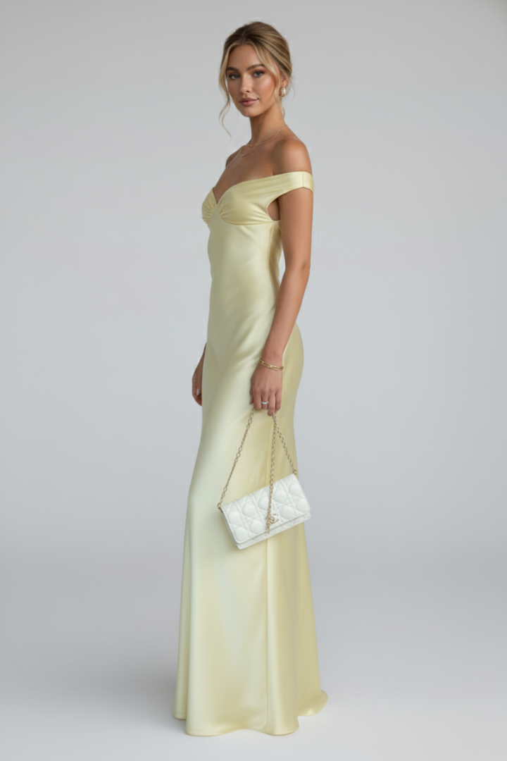 Anastacia | Robe Maxi Ajustée Décolletée