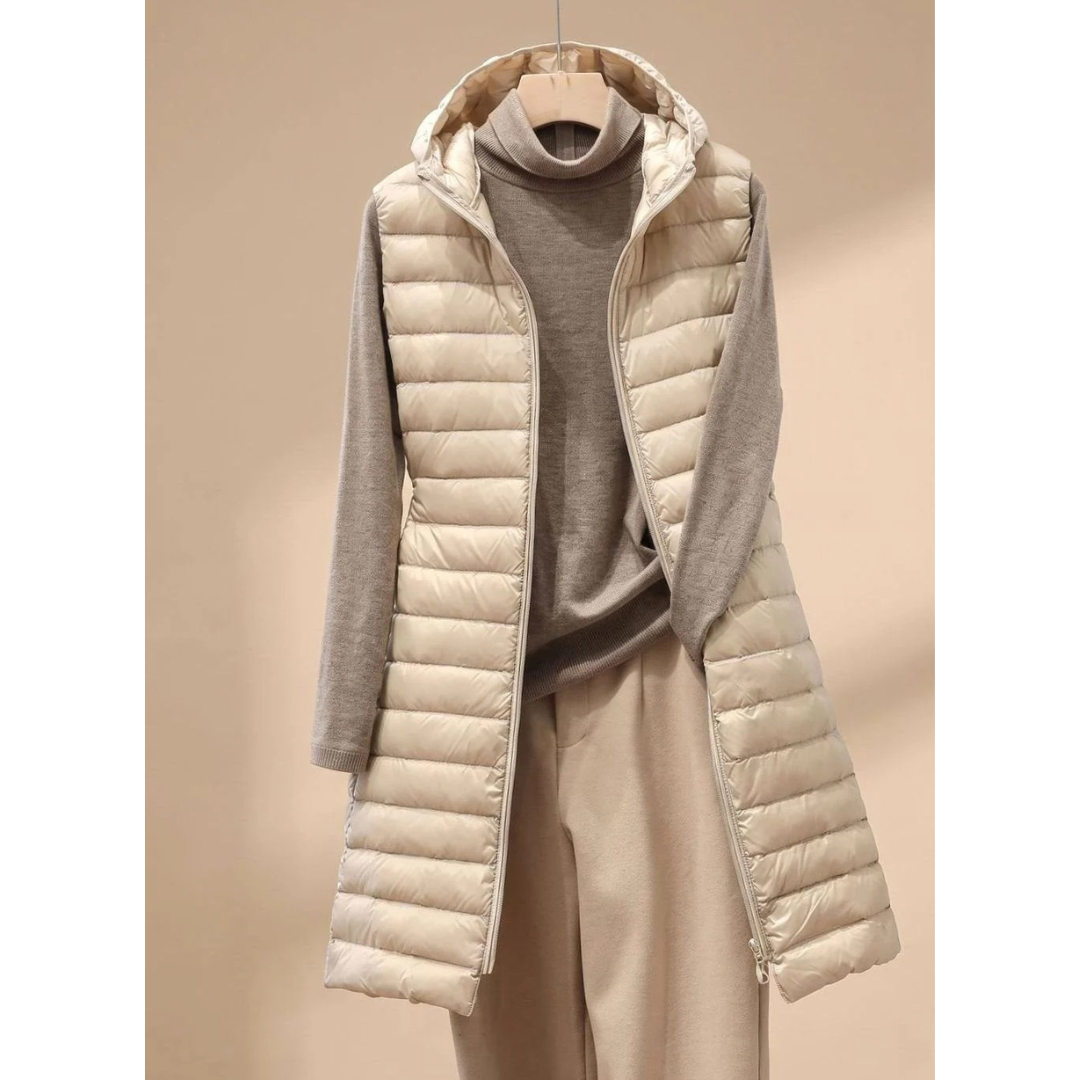 Veste matelassée Femme | Longue avec capuche