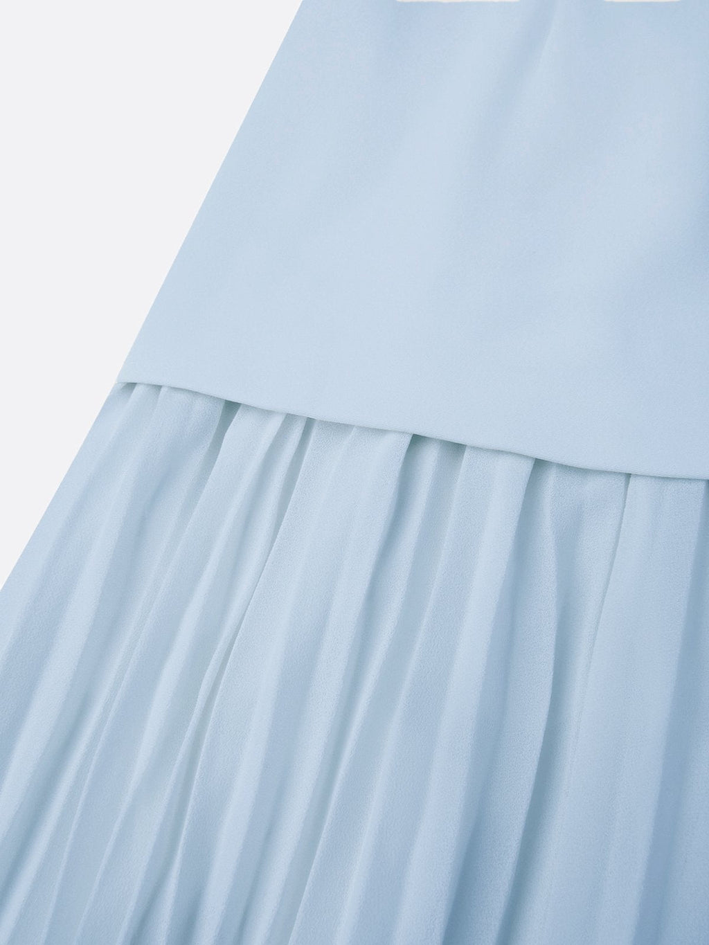 Robe maxi sans manches pour femmes avec jupe plissée