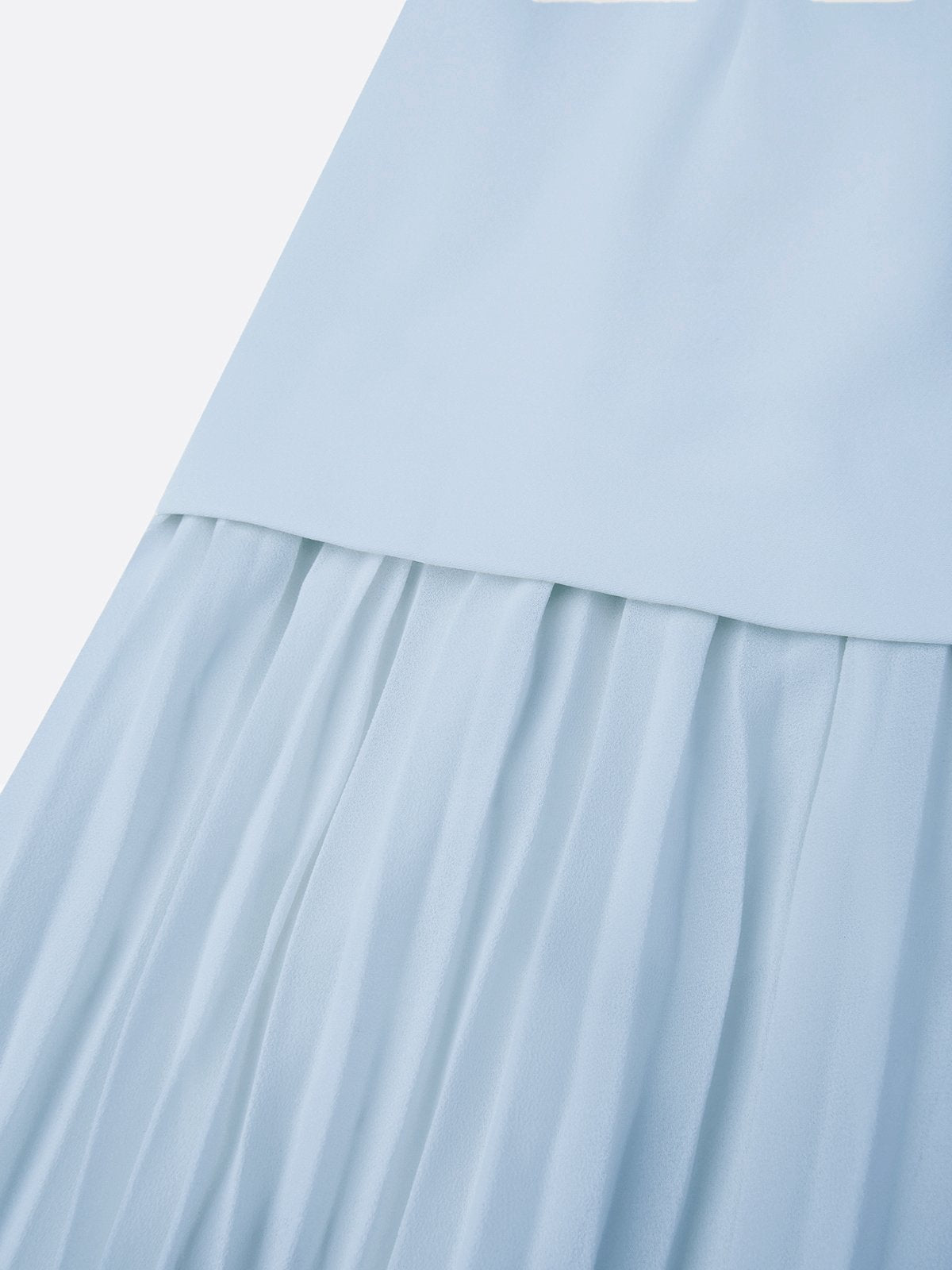 Robe maxi sans manches pour femmes avec jupe plissée
