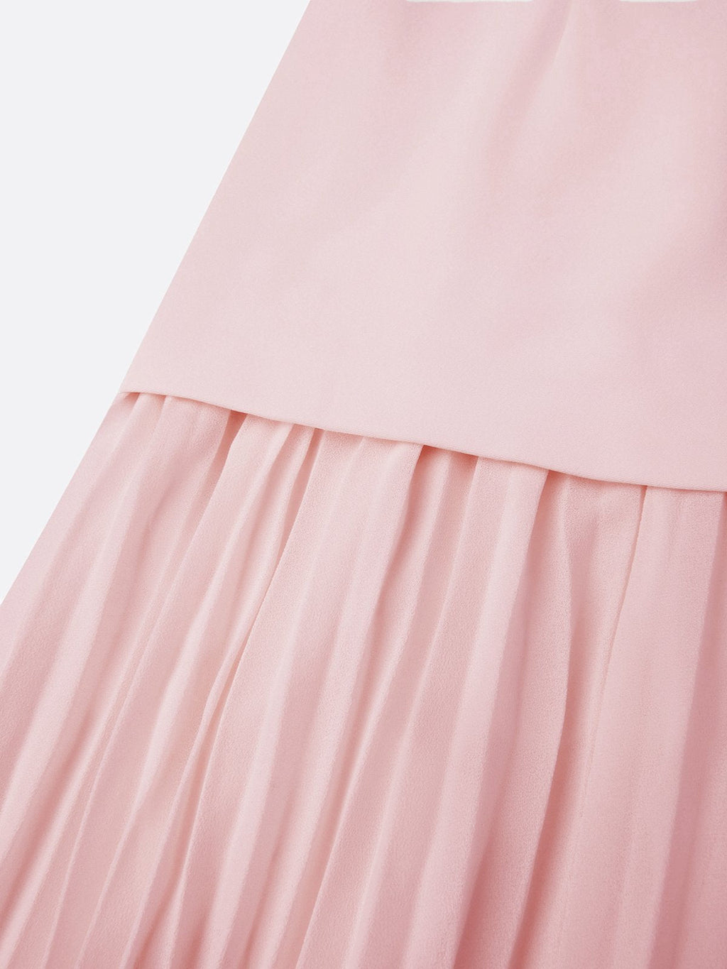 Robe maxi sans manches pour femmes avec jupe plissée