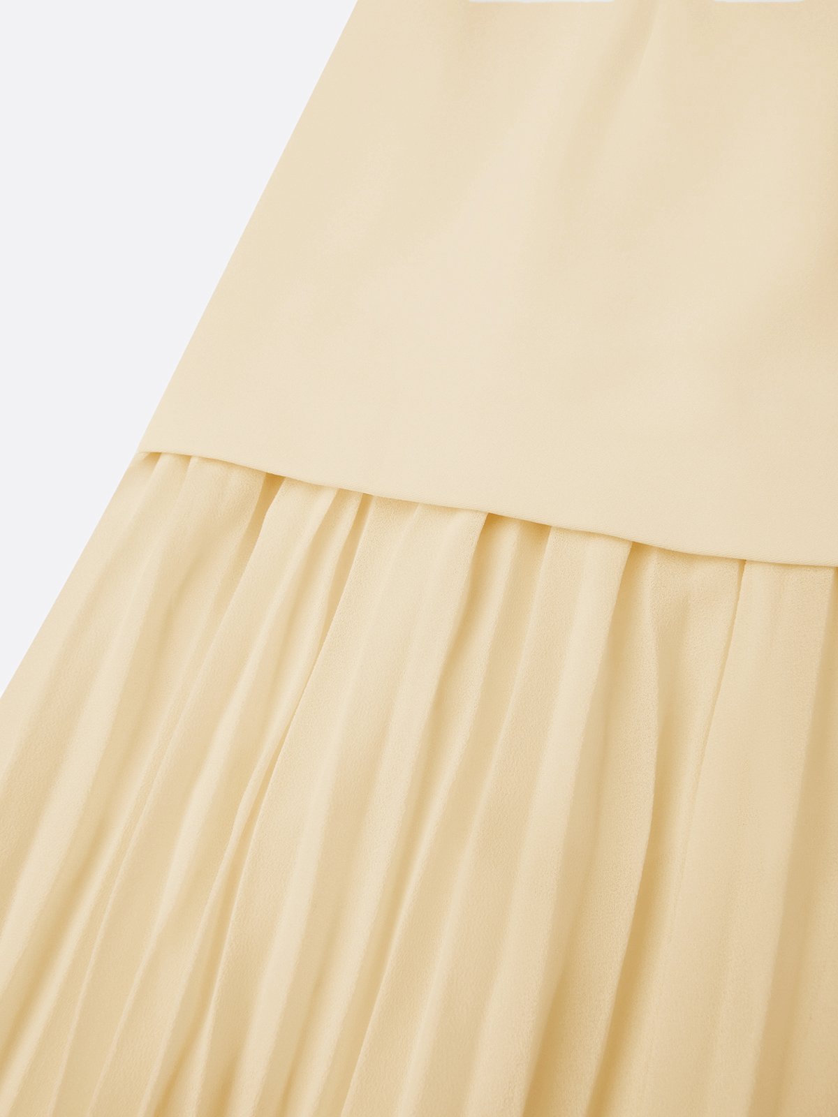 Robe maxi sans manches pour femmes avec jupe plissée
