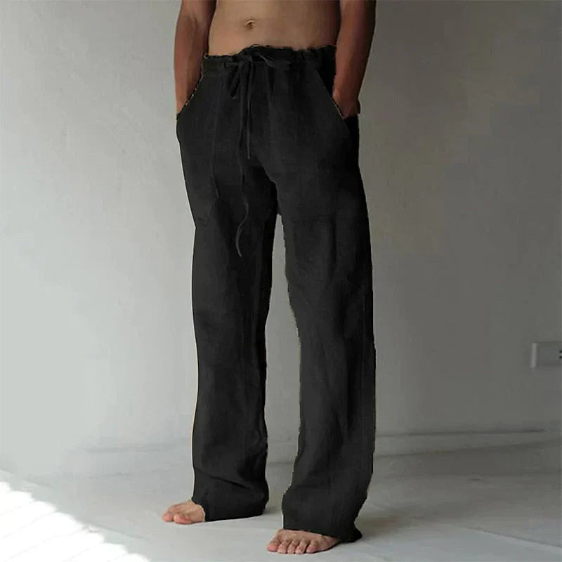 Davide - Pantalon en lin décontracté