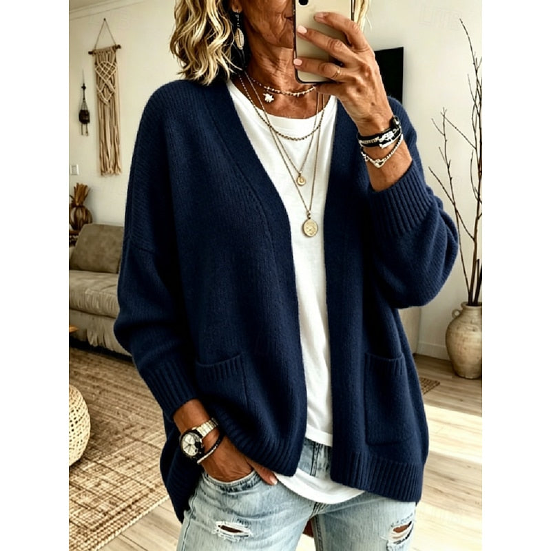 Louise - Gilet Oversized Élégant en Tricot