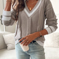 Hadley | Pull V-Neck Tipped