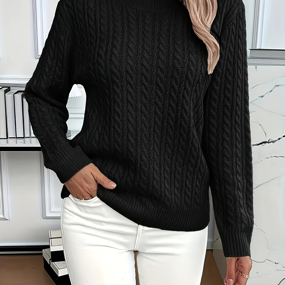 Lena | Pull en Tricot High-Low Moderne et Doux