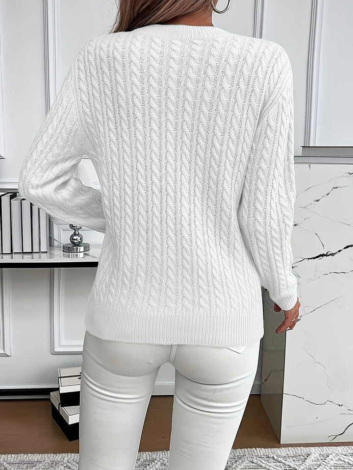 Lena | Pull en Tricot High-Low Moderne et Doux