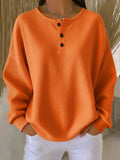 Emma - Pull Oversize avec Boutons Stylé