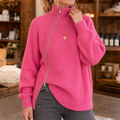 Amelia | Pull en tricot moderne et polyvalent avec fermeture éclair