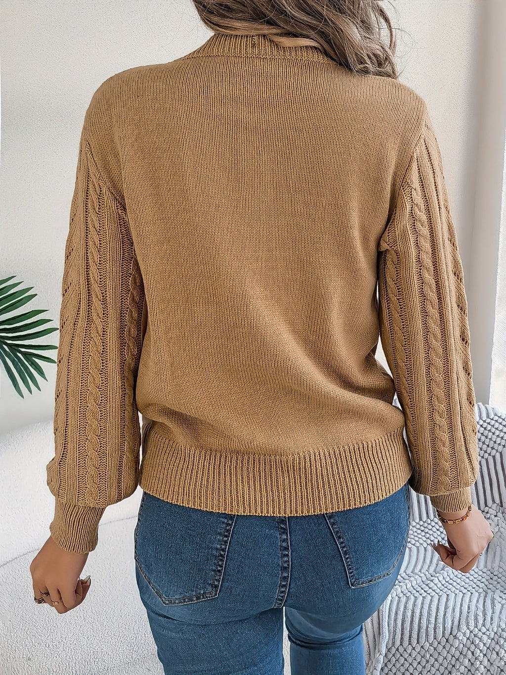 Laura | Pull en tricot à torsades classique et douillet avec col rond